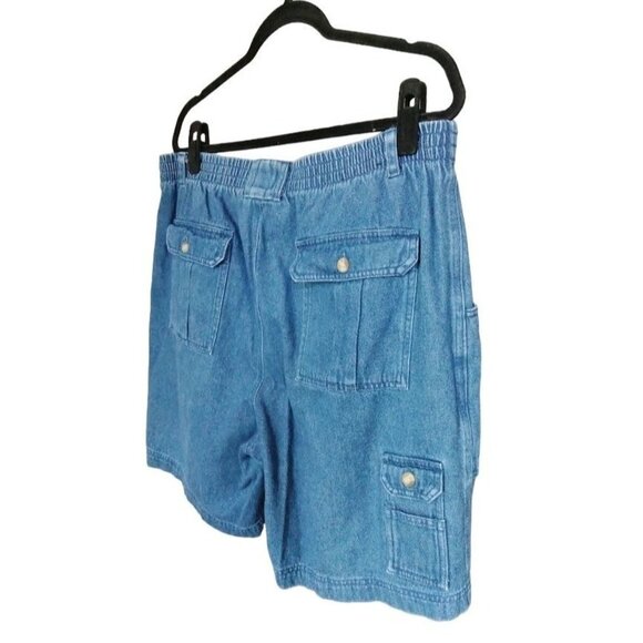 Redhead Mens 6-Pocket Denim Cargo Shorts Size 38 With Elastic Back - Picture 6 of 8